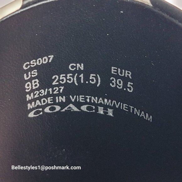 COACH Florence Smooth Leather Sandal With Flower Print -Chalk Multi- Women’s 9B⭐ - Picture 14 of 16